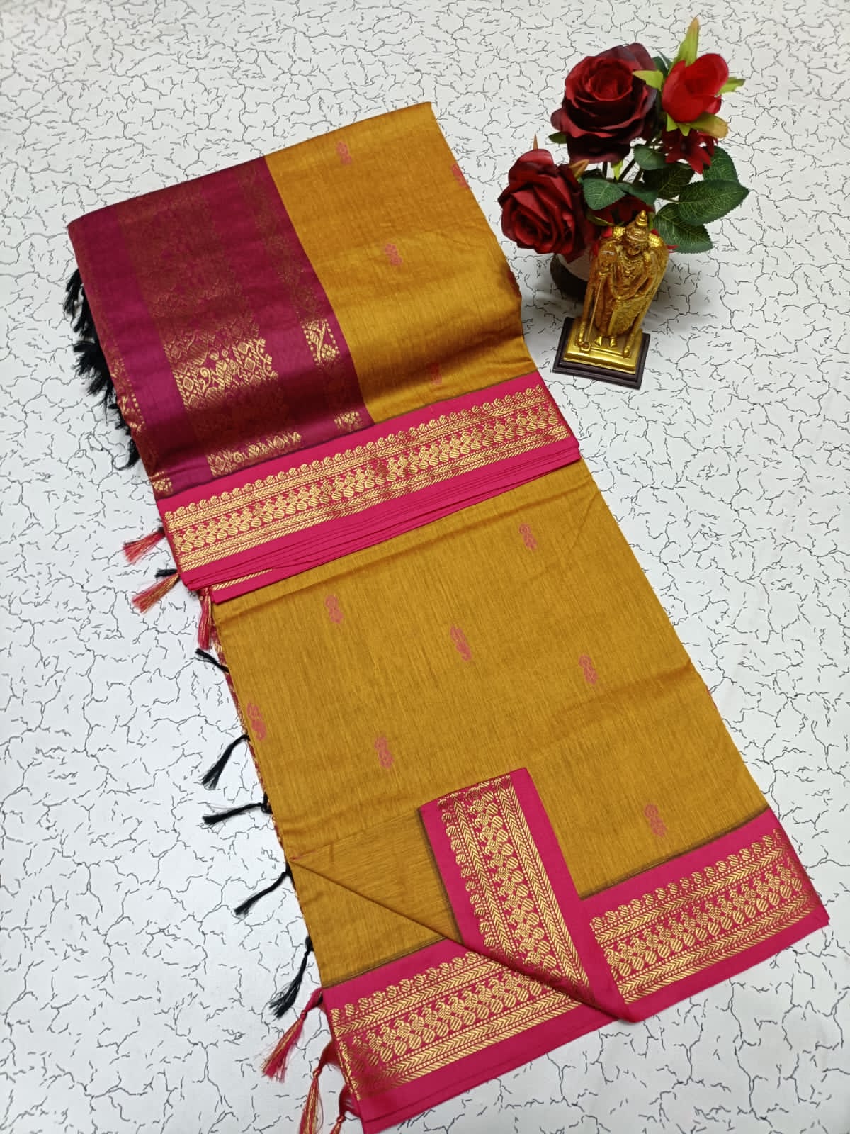 Premium Quality Kalyani Cotton Saree / Lata Gadwal Paithani