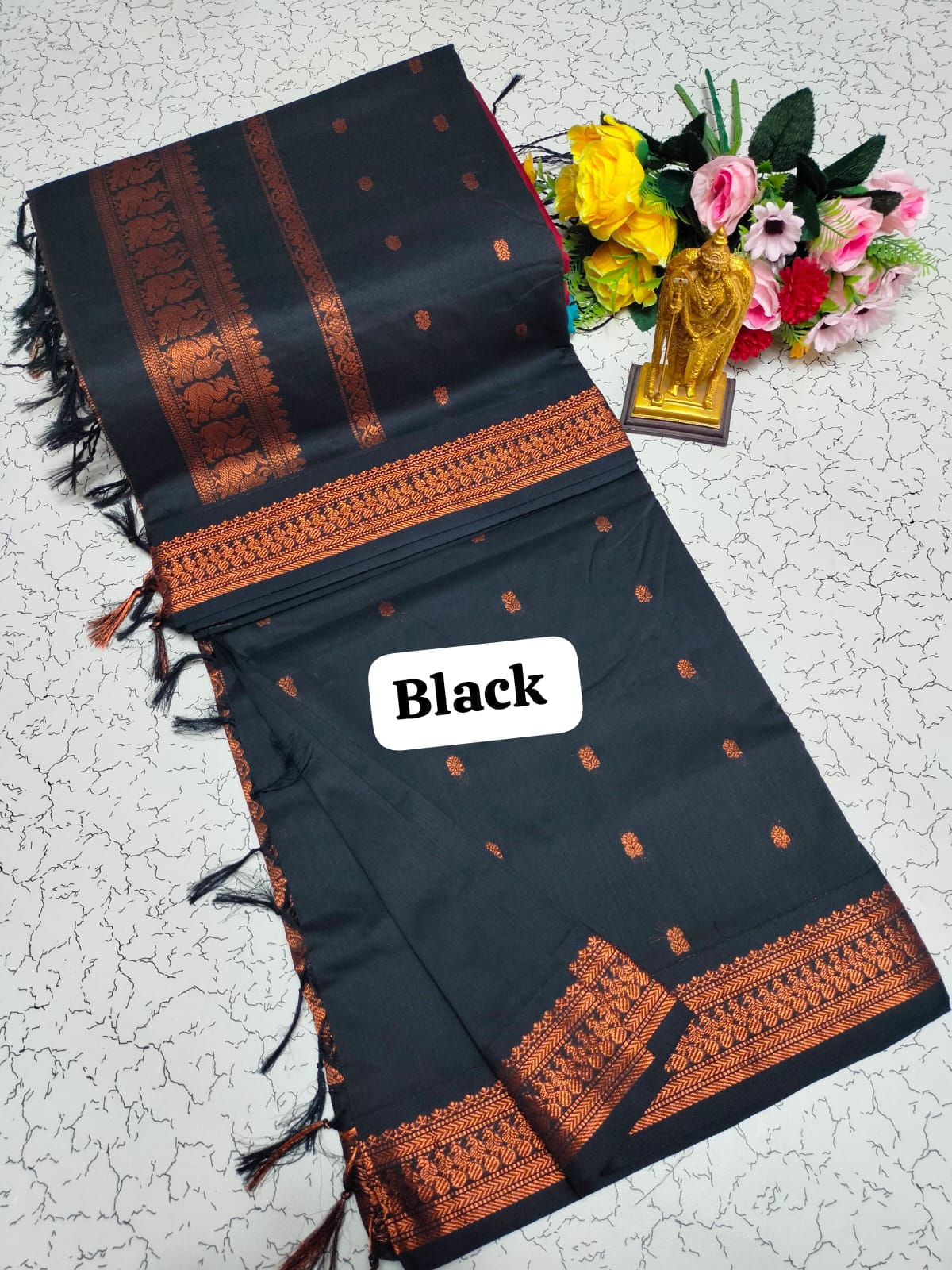 Premium Quality Kalyani Cotton Saree / Lata Gadwal Paithani