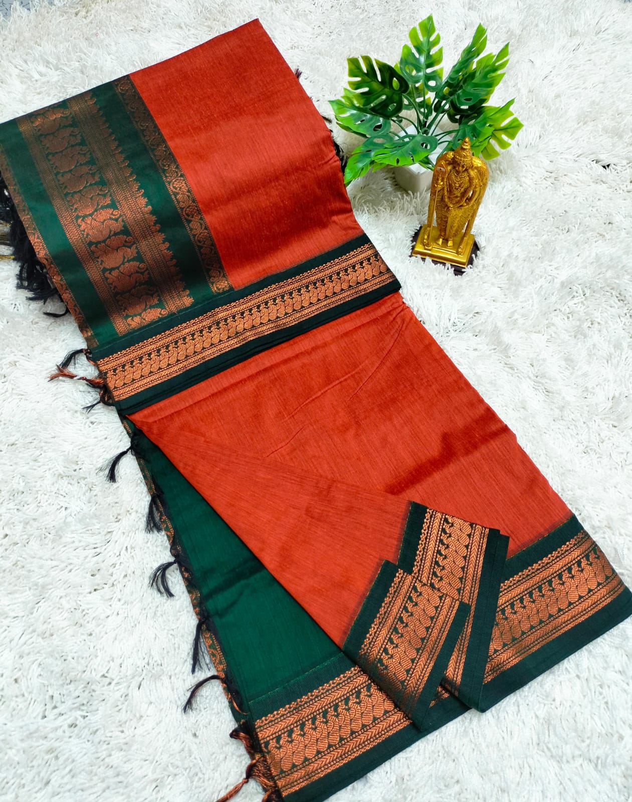 Premium Quality Kalyani Cotton Saree / Lata Gadwal Paithani