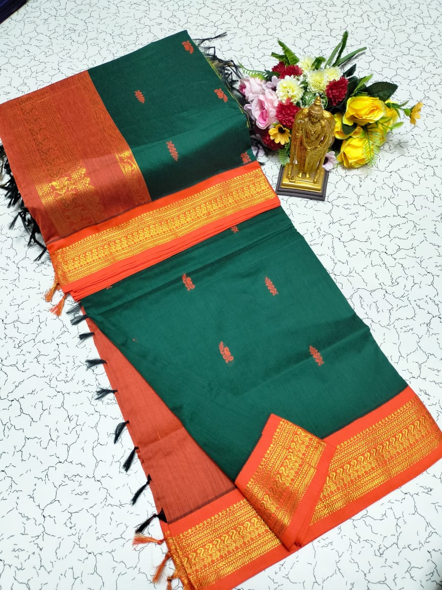 Premium Quality Kalyani Cotton Saree / Lata Gadwal Paithani