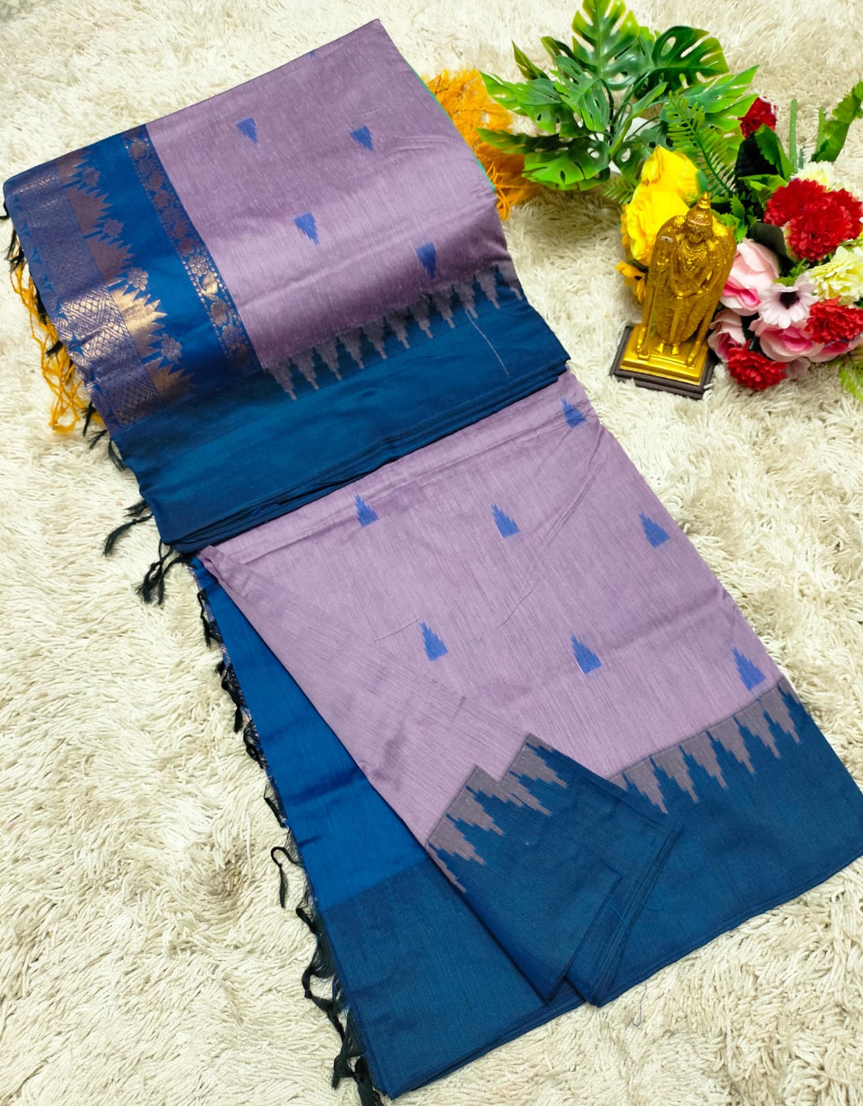 Premium Quality Kalyani Cotton Saree / Lata Gadwal Paithani