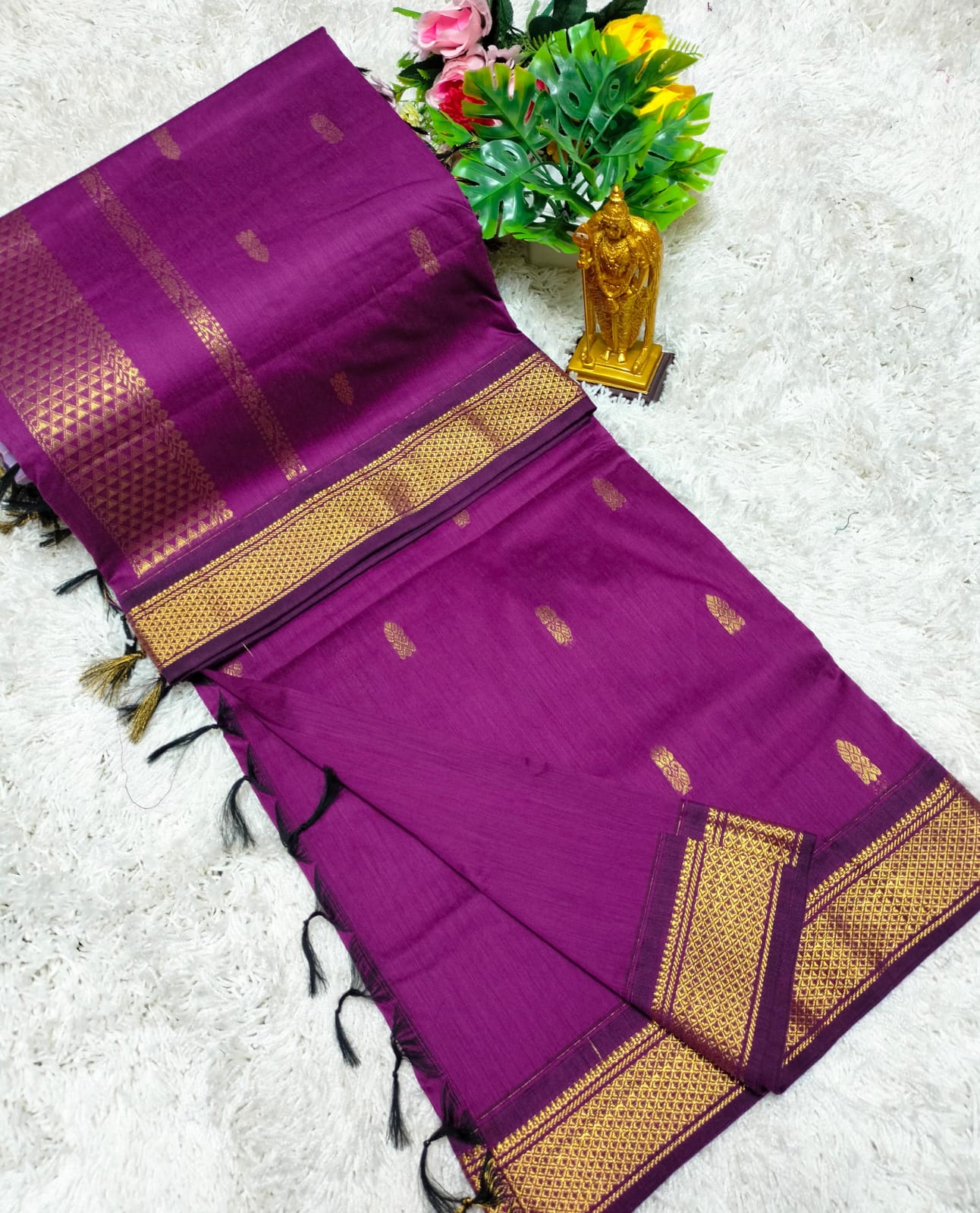 Premium Quality Kalyani Cotton Saree / Lata Gadwal Paithani