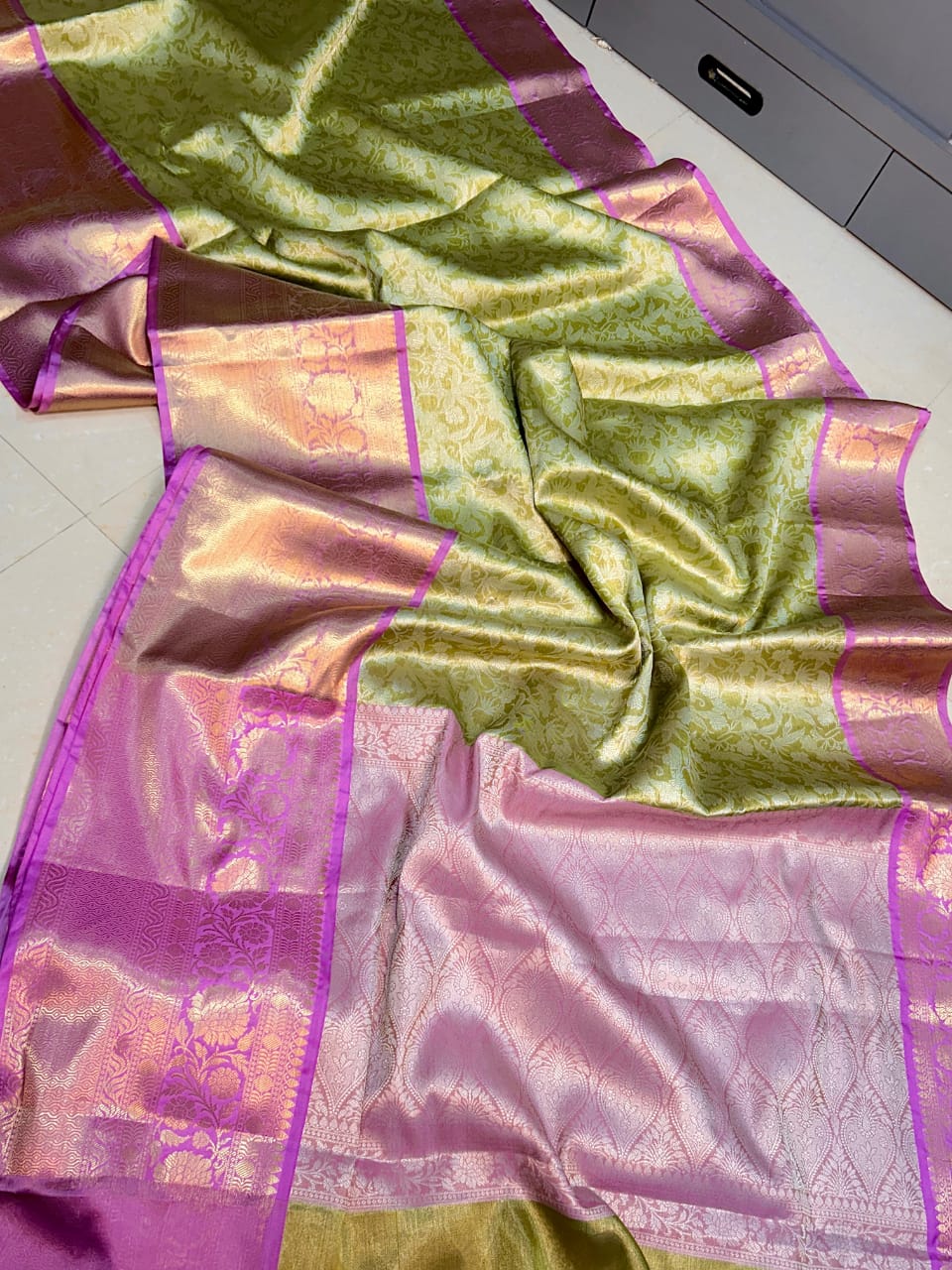 Elegant Celebrity Tissue Silk Sarees