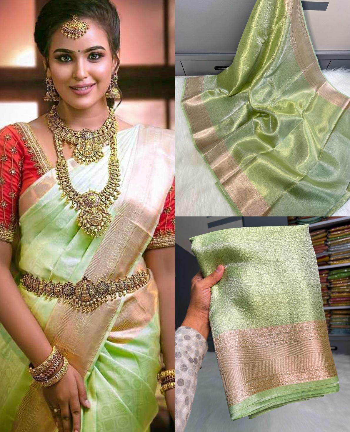 Elegant Celebrity Tissue Silk Sarees