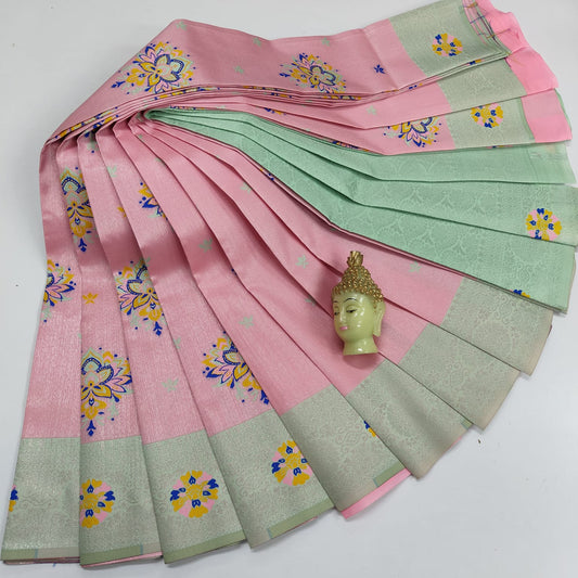 New Launch Digital Meena Tissue Sarees