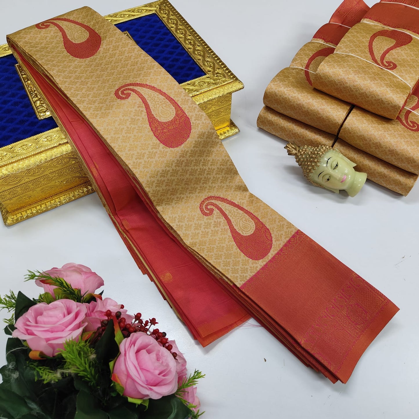 Elite Kupura Korvai Bridal Rapier Silk Saree in Samuthrika/Vasthrakala style
