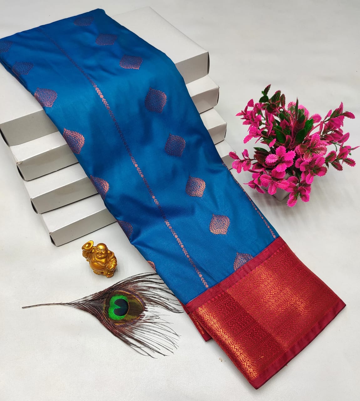 Dharmavaram style original Korvai silk saree