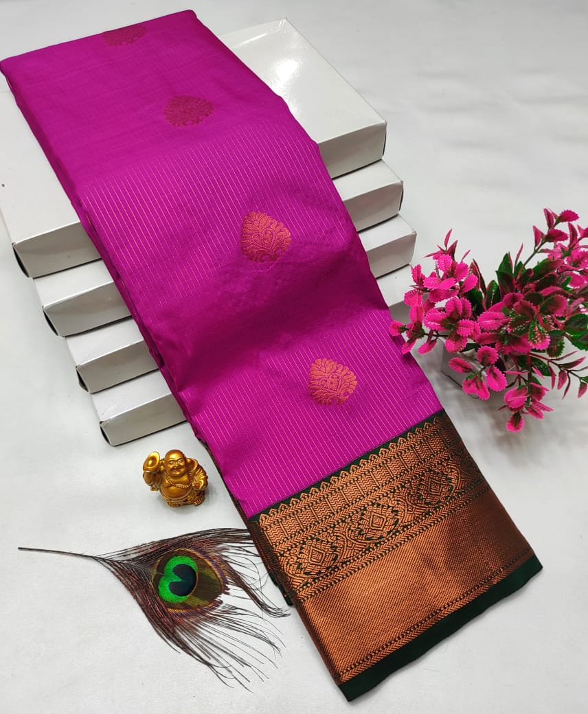 Dharmavaram style original Korvai silk saree