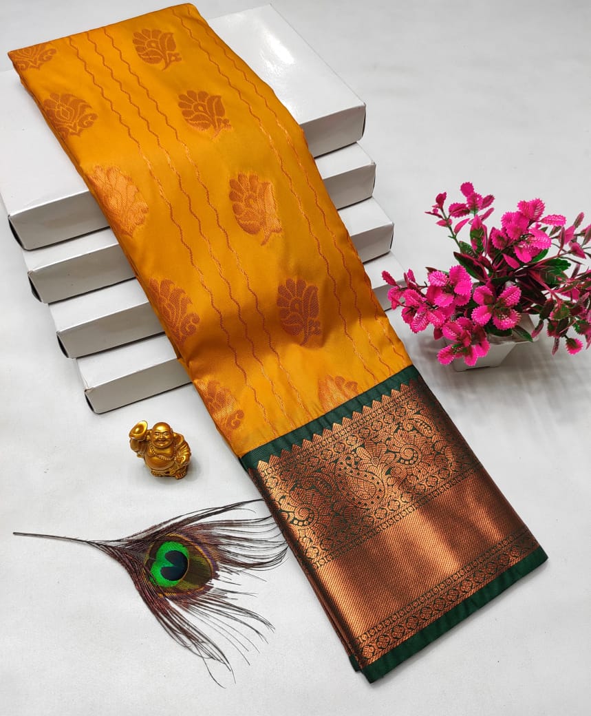 Dharmavaram style original Korvai silk saree