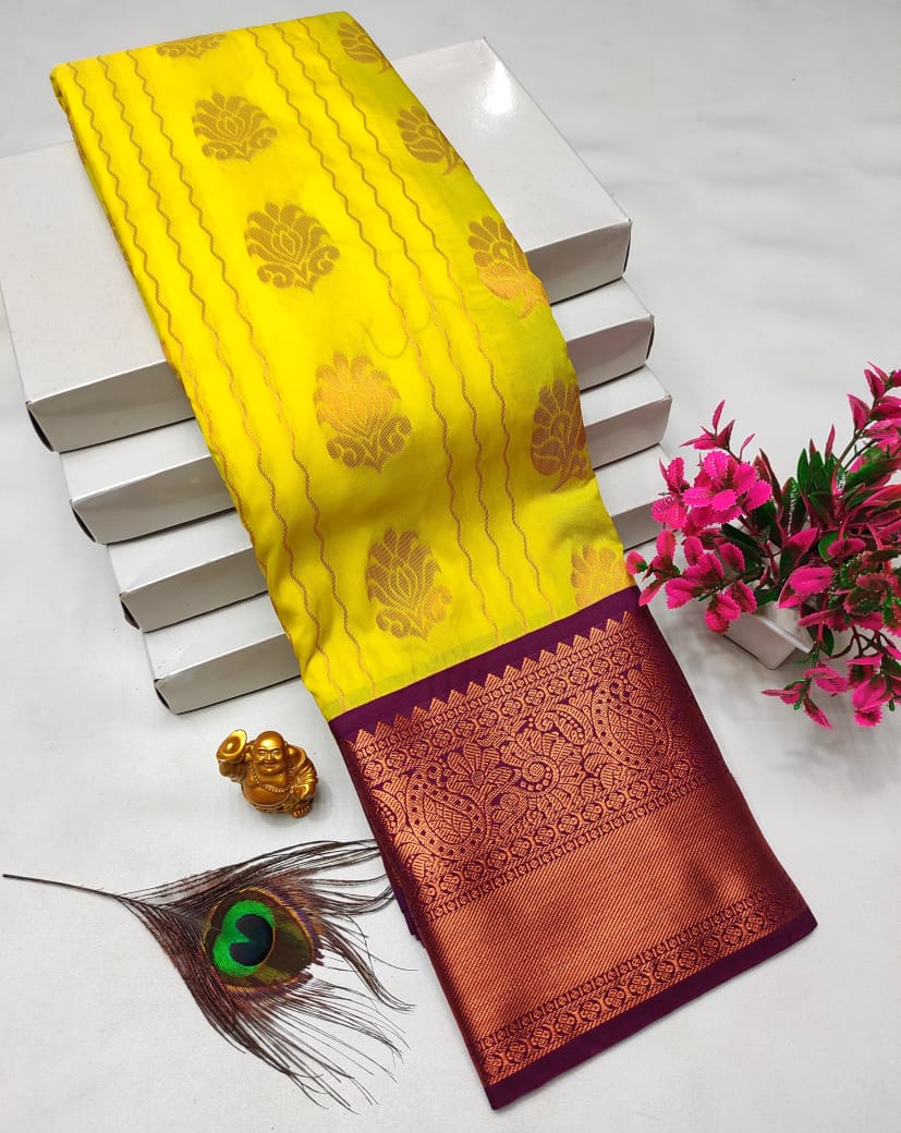 Dharmavaram style original Korvai silk saree
