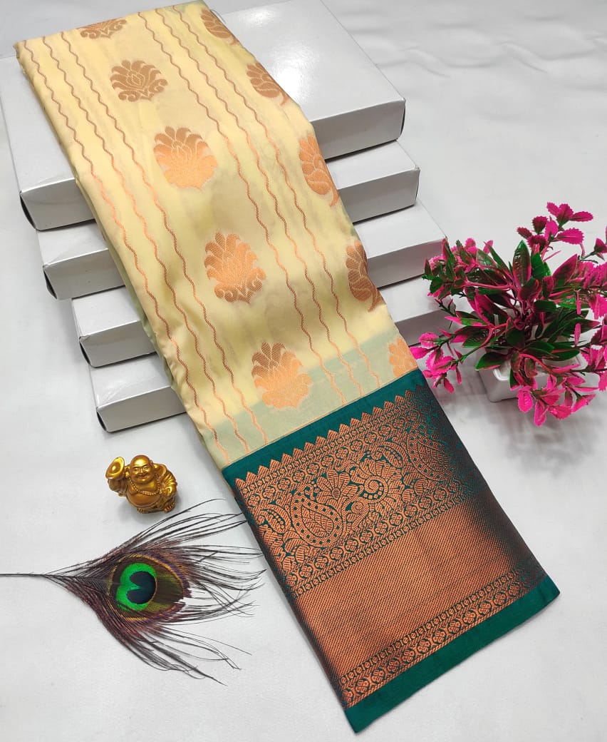 Dharmavaram style original Korvai silk saree