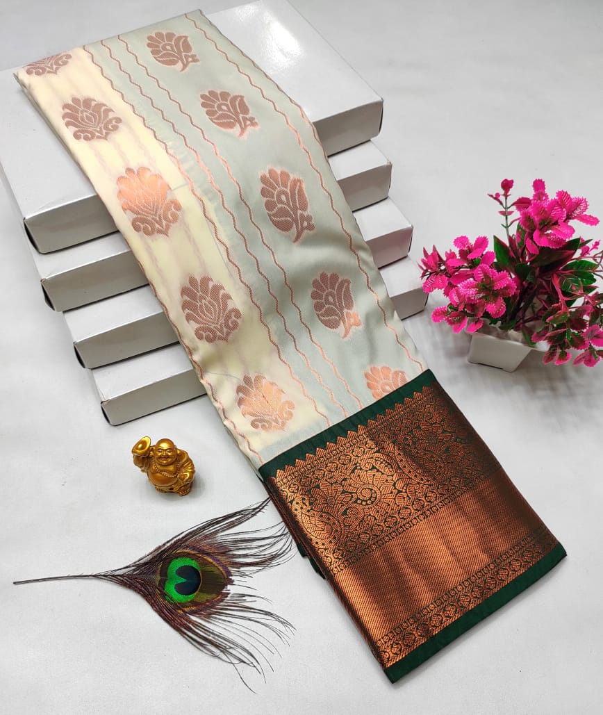 Dharmavaram style original Korvai silk saree