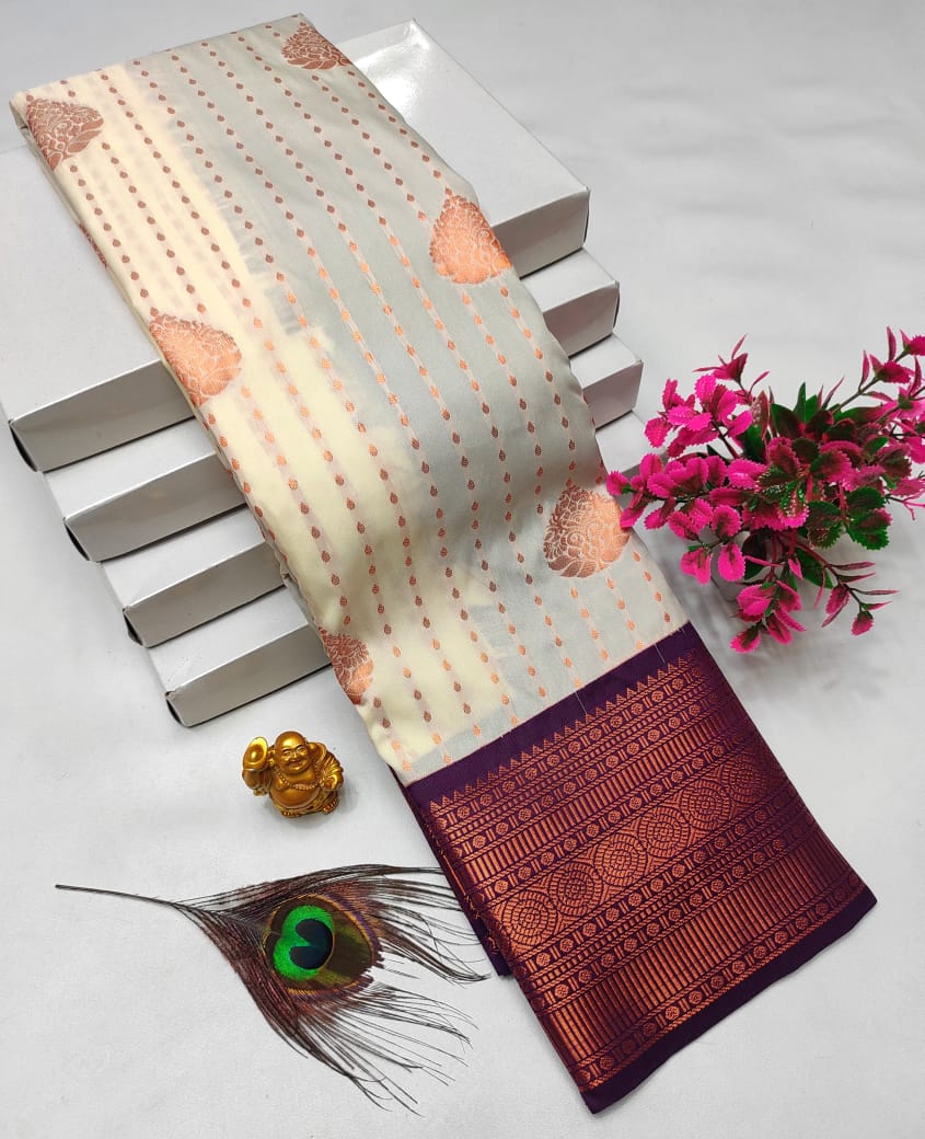 Dharmavaram style original Korvai silk saree