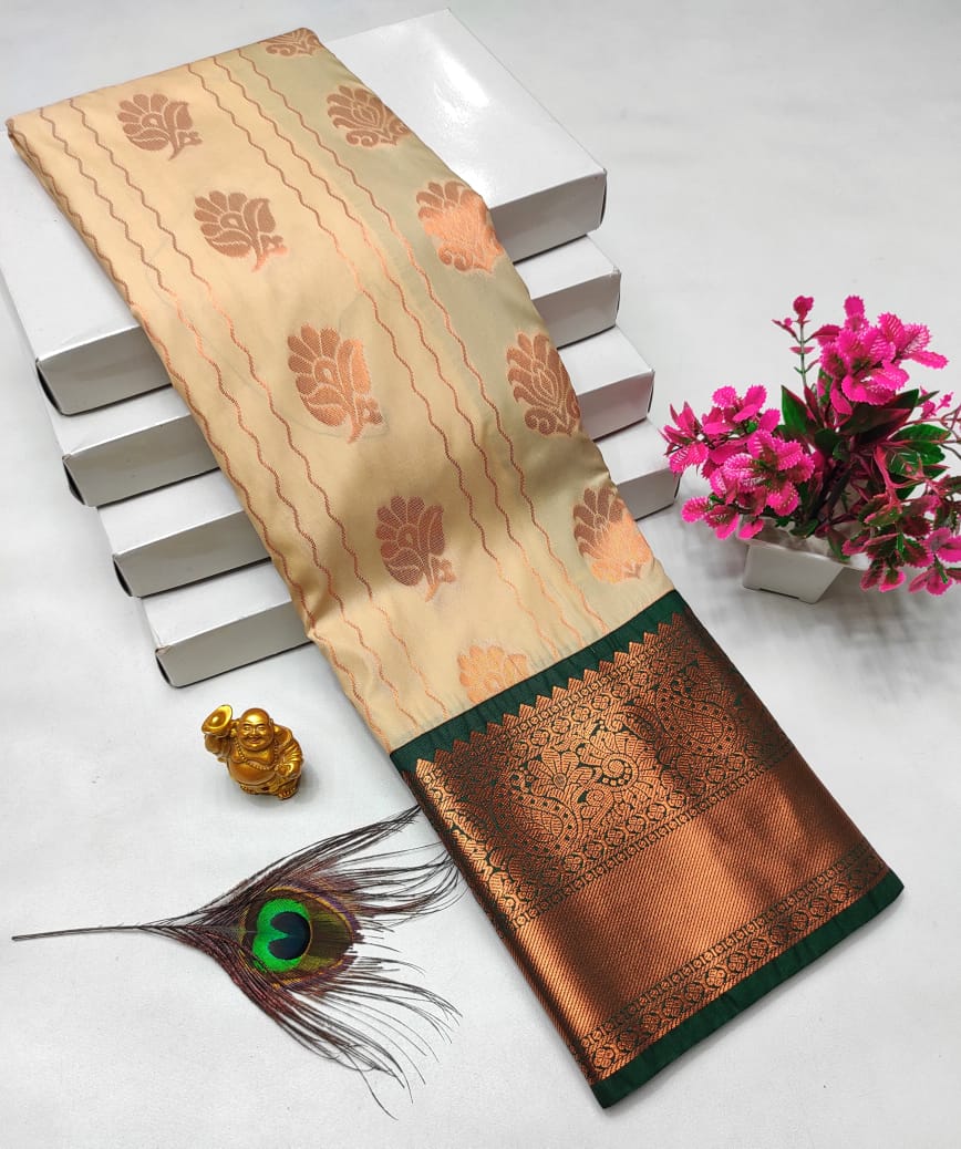 Dharmavaram style original Korvai silk saree