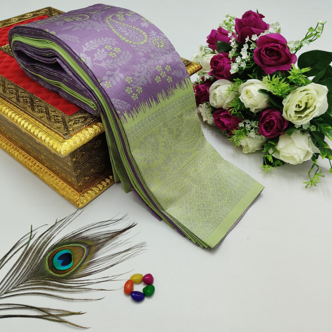 Elite Kupera Korvai Bridal Rapier Silk Saree