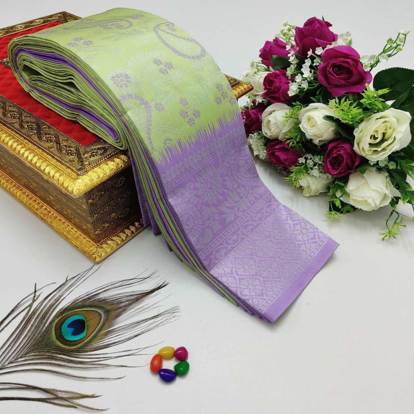 Elite Kupera Korvai Bridal Rapier Silk Saree