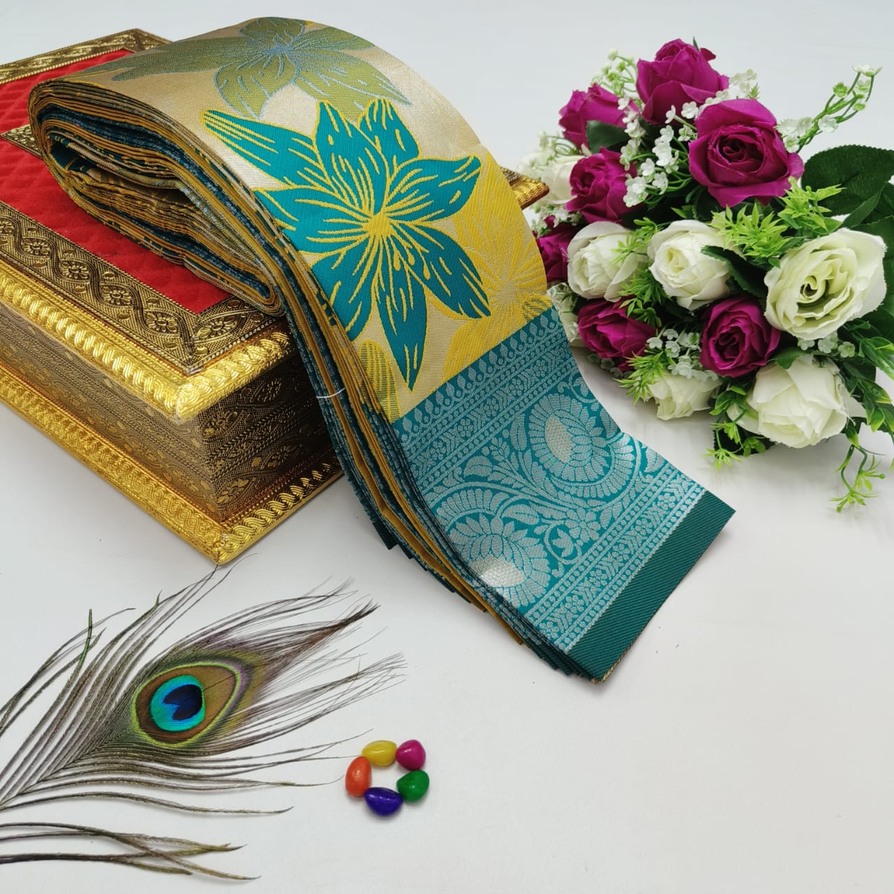 Elite Kupera Korvai Bridal Rapier Silk Saree