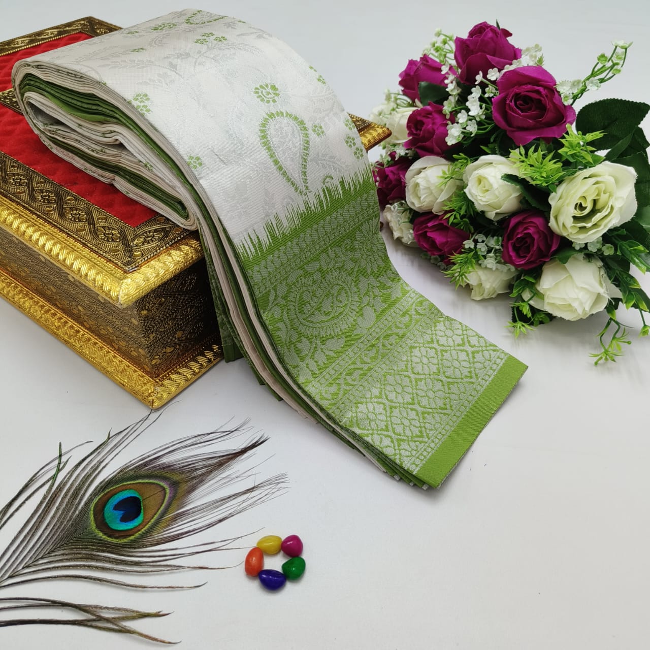 Elite Kupera Korvai Bridal Rapier Silk Saree