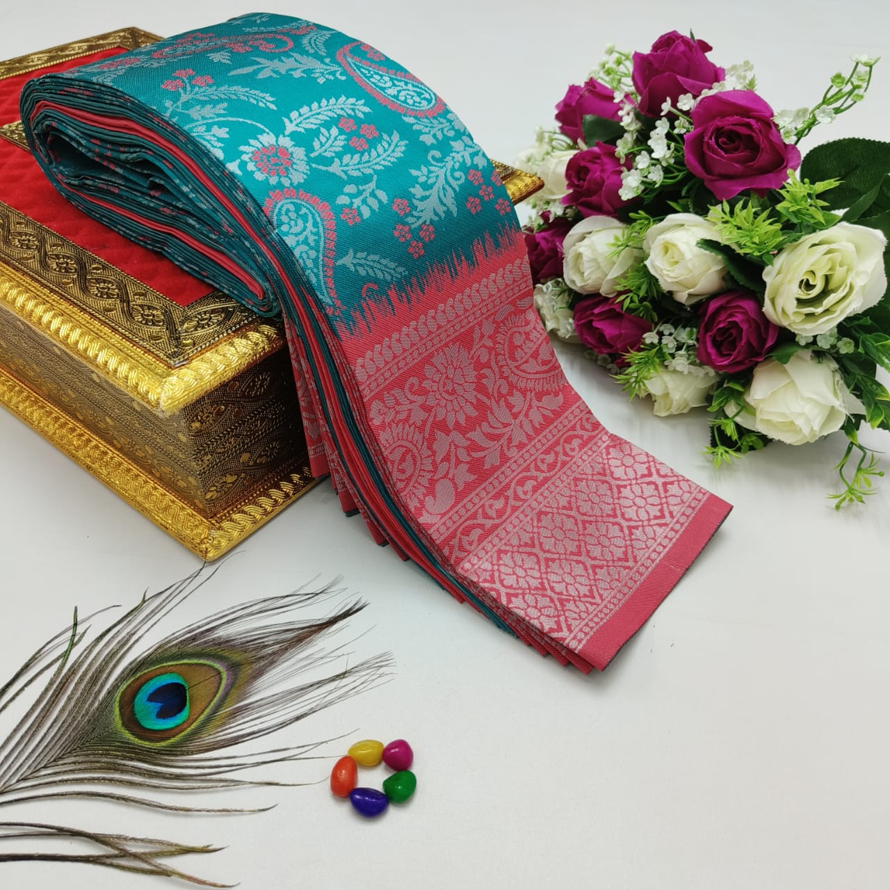 Elite Kupera Korvai Bridal Rapier Silk Saree