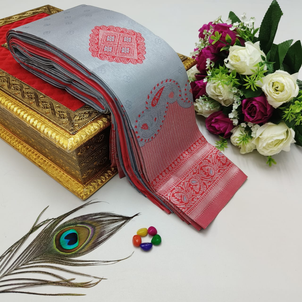 Elite Kupera Korvai Bridal Rapier Silk Saree