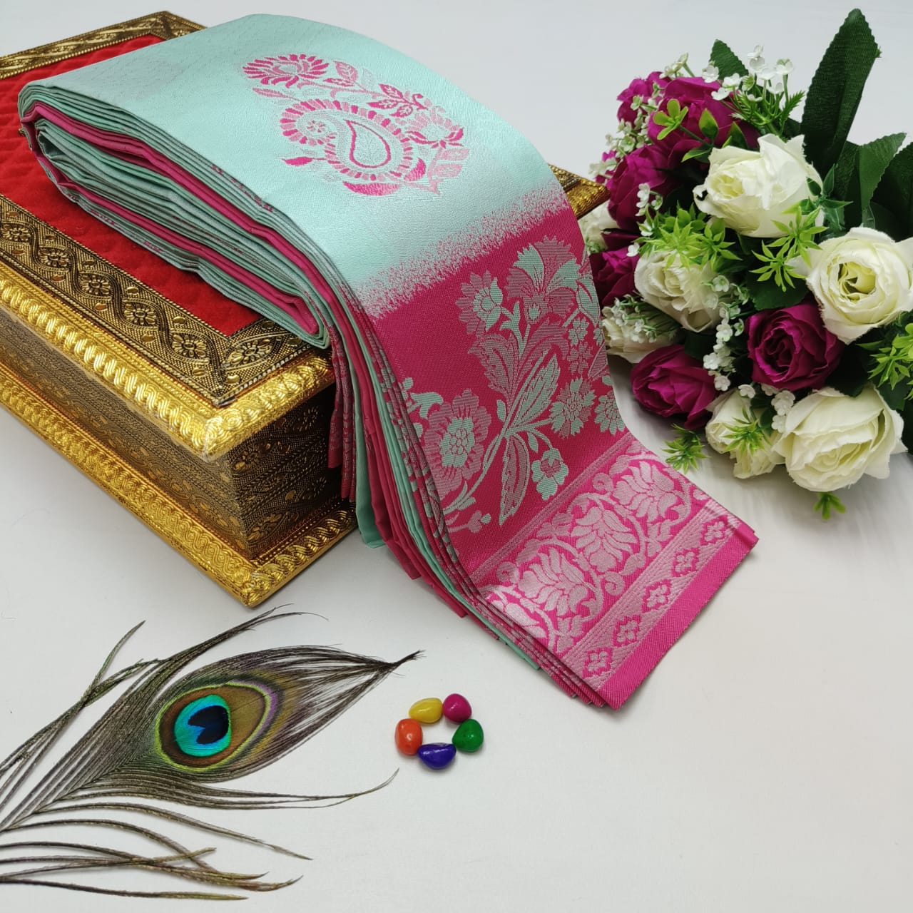 Elite Kupera Korvai Bridal Rapier Silk Saree