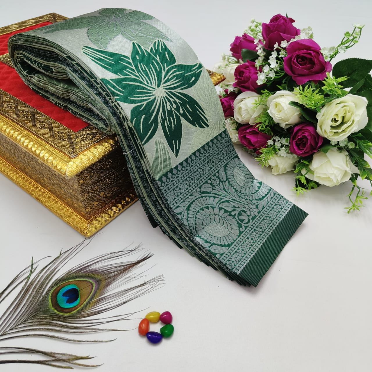 Elite Kupera Korvai Bridal Rapier Silk Saree