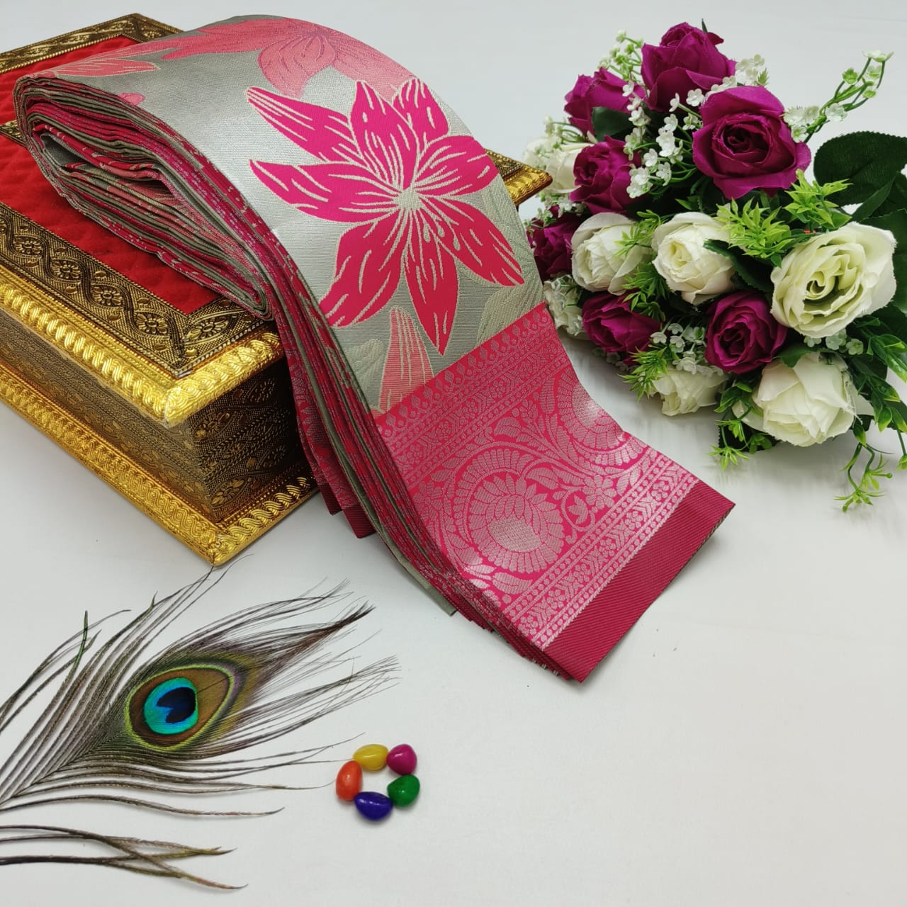 Elite Kupera Korvai Bridal Rapier Silk Saree