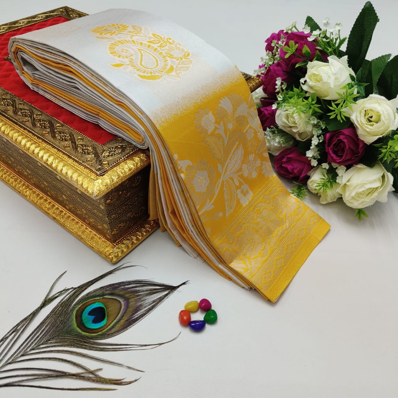 Elite Kupera Korvai Bridal Rapier Silk Saree