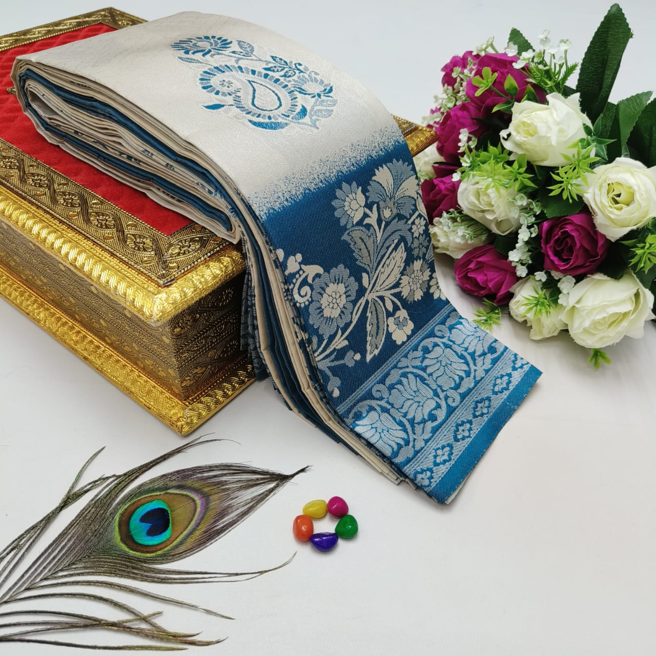 Elite Kupera Korvai Bridal Rapier Silk Saree