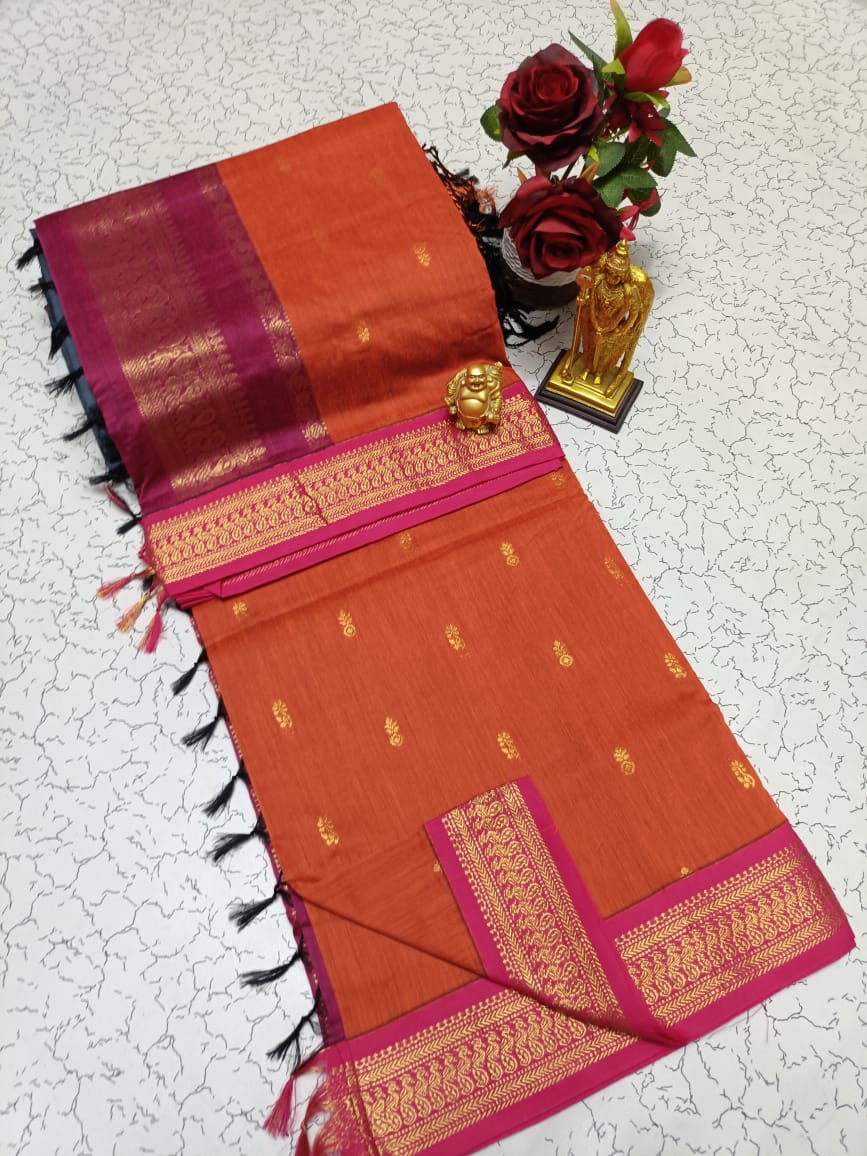 Premium Kalyani Cotton / Lata Gadwal Paithani saree