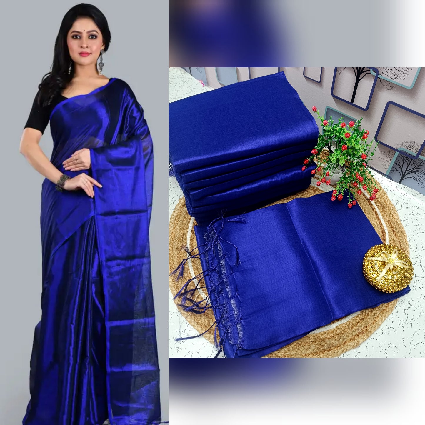 Premium Quality Raga Tissue Soft Silk Saree