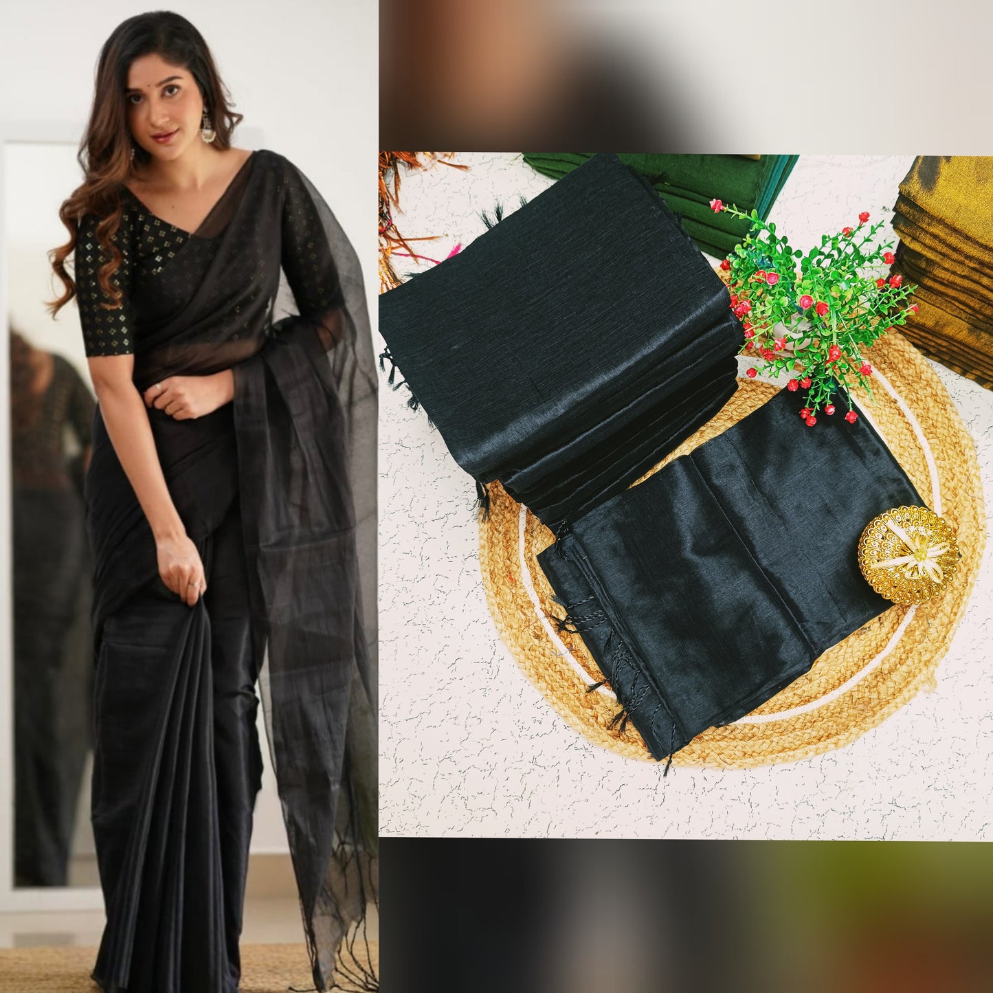 Premium Quality Raga Tissue Soft Silk Saree