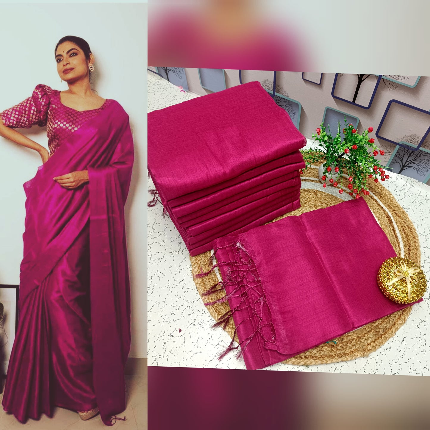 Premium Quality Raga Tissue Soft Silk Saree
