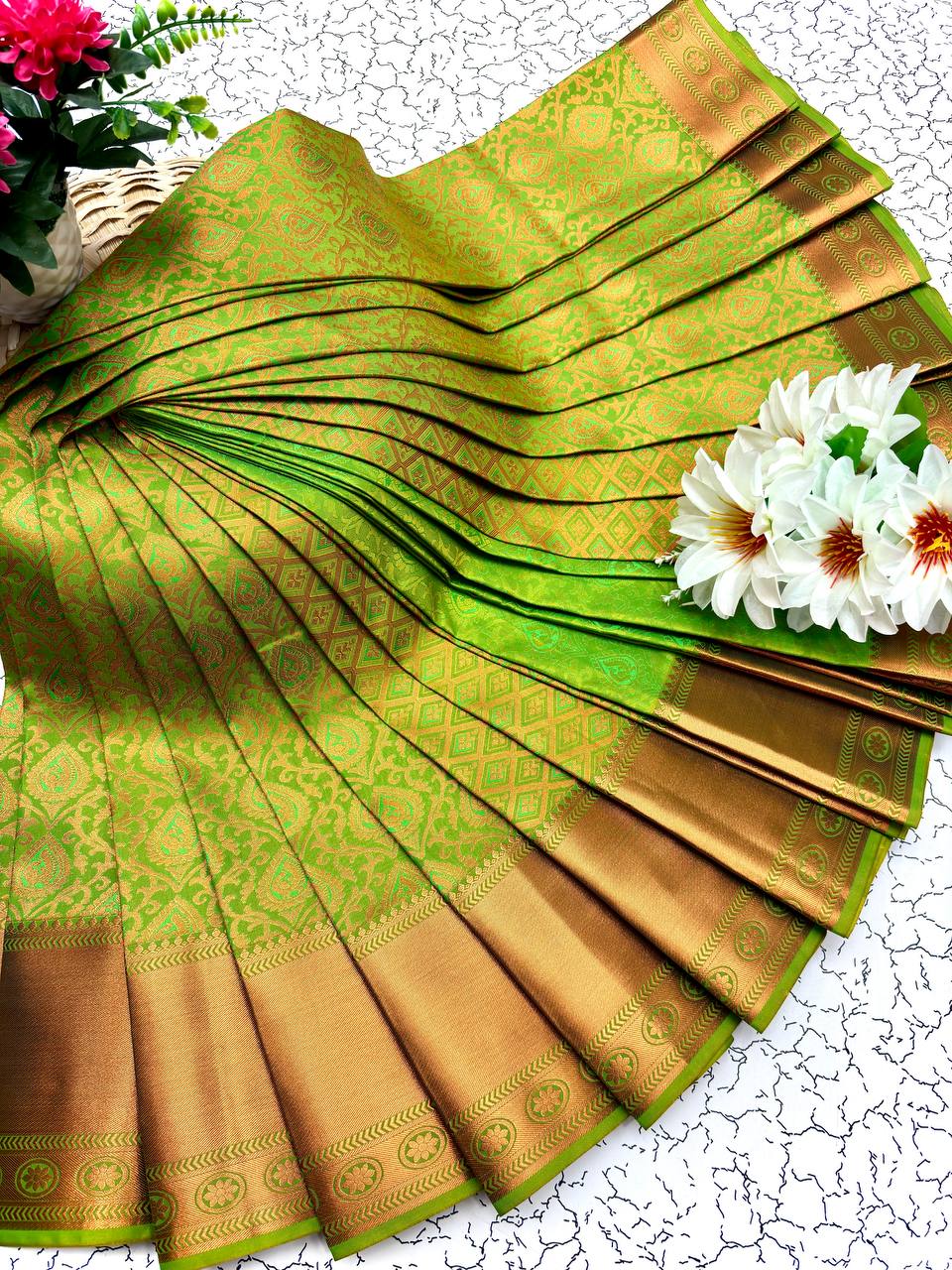 Samuthrika Silk Saree – Real 3D Embossed Body