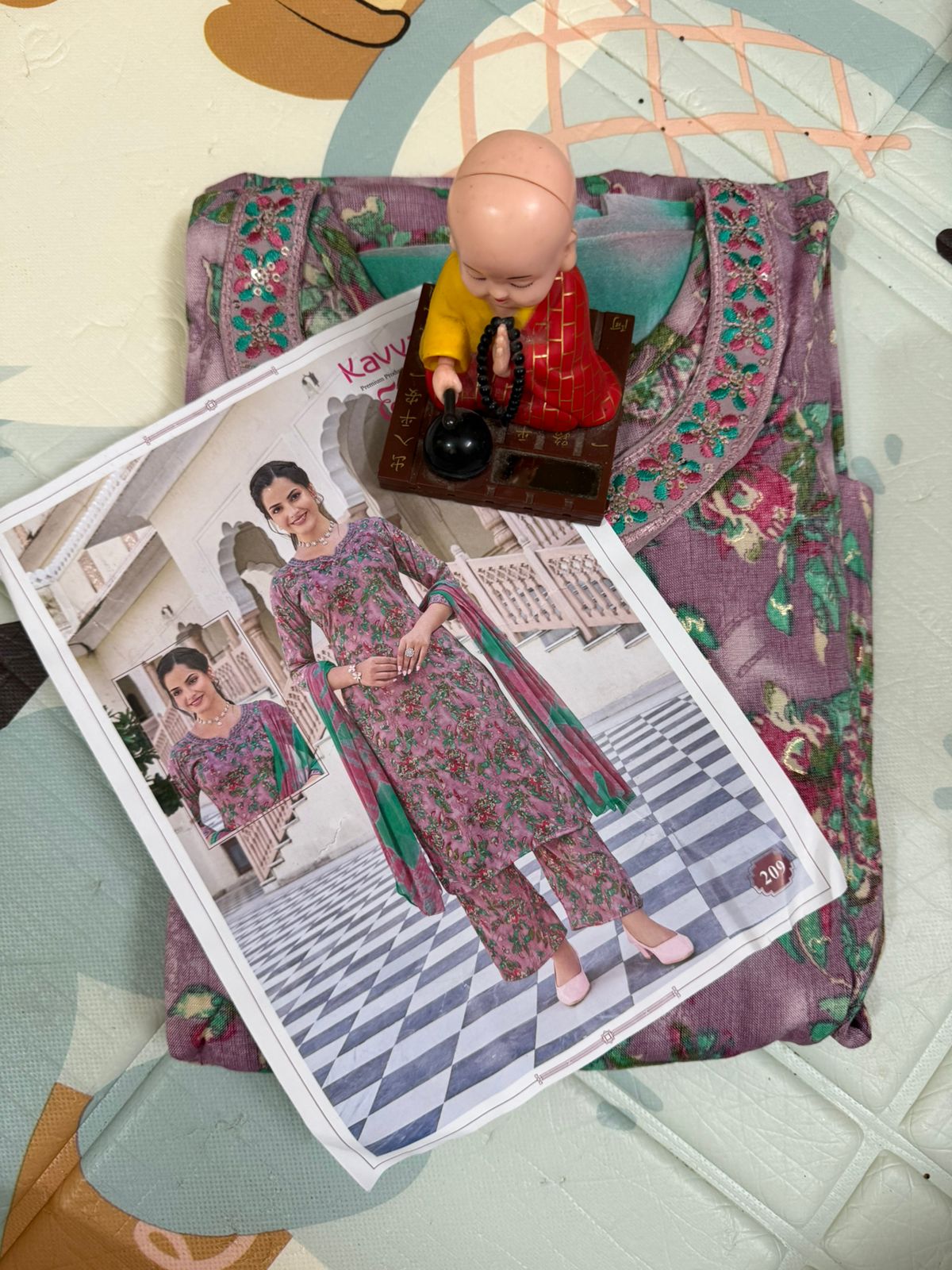 Kavya Emily Designer Salwar – Premium Printed Suits with Embroidered Neckline