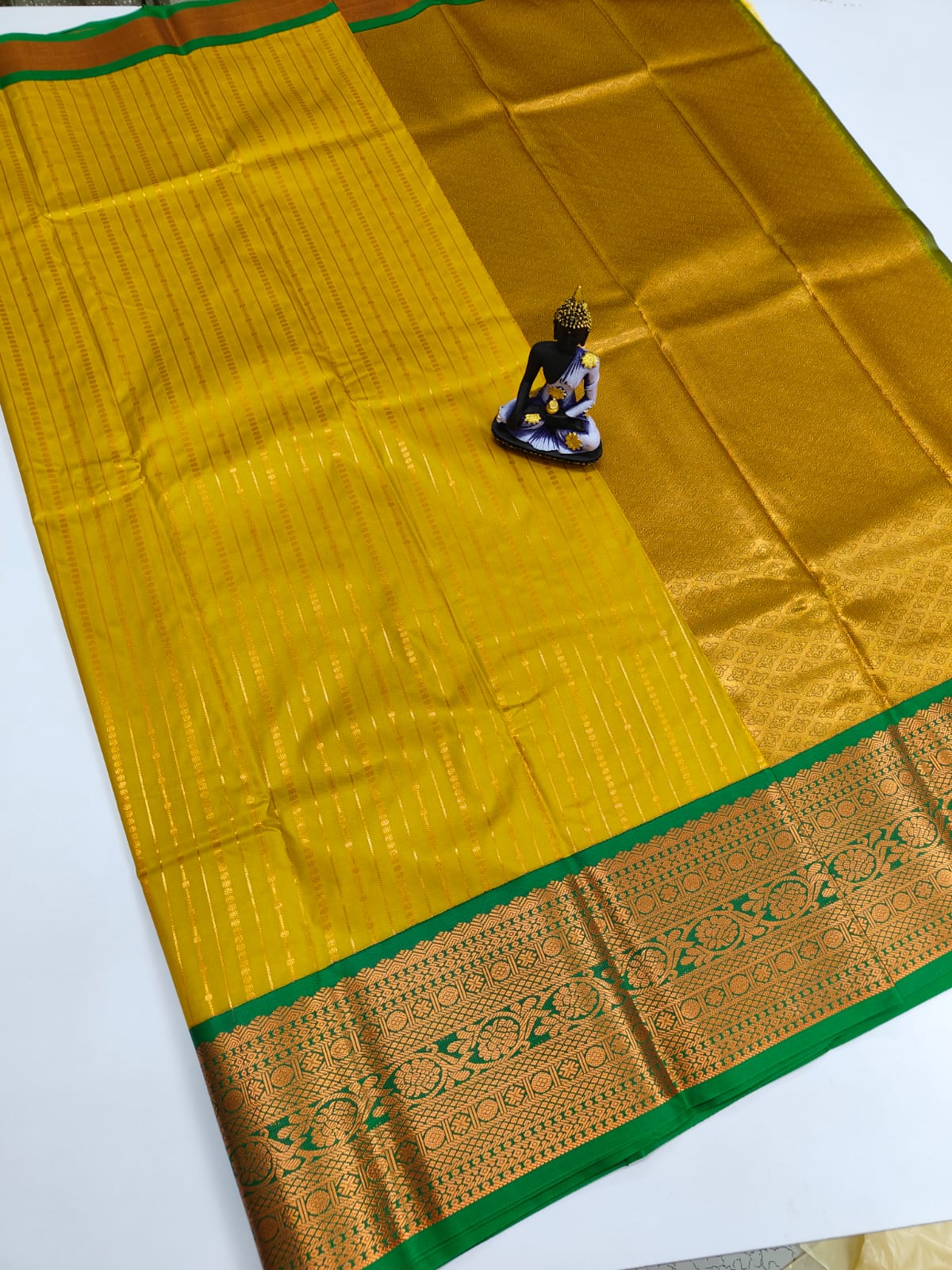 Mangalyam Korvai Kottanji Tana Warp Weave Soft Silk Saree