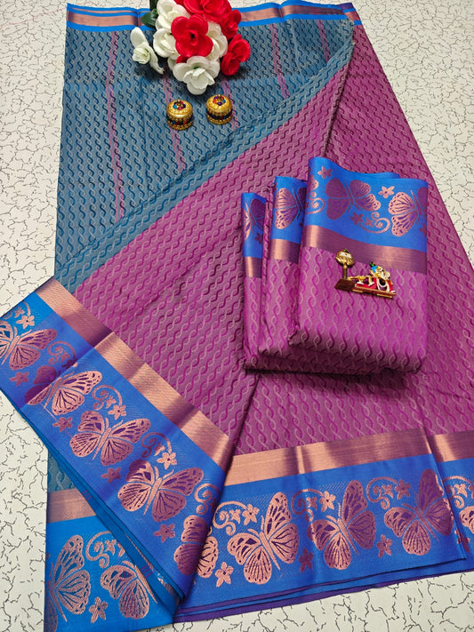 Karizma Silk Saree - 3D Embossed Design
