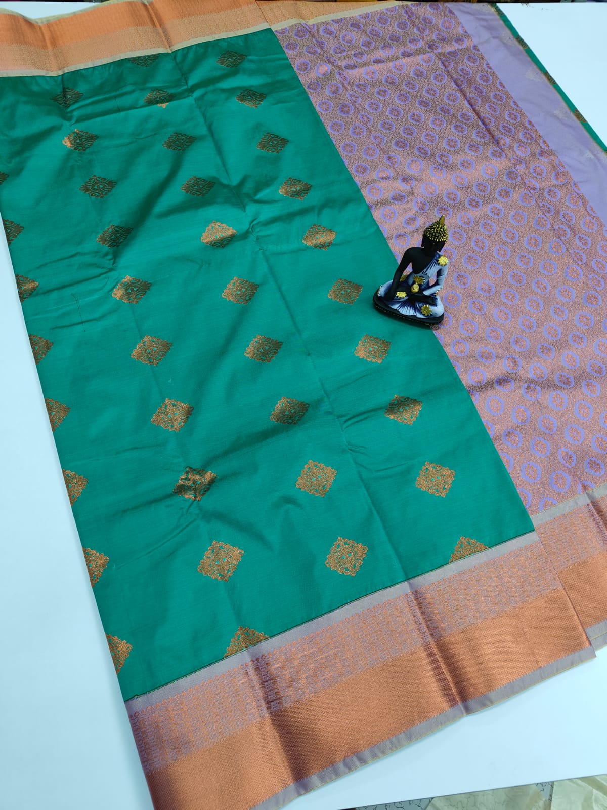 Mangalyam Korvai Kottanji Tana Warp Weave Soft Silk Saree