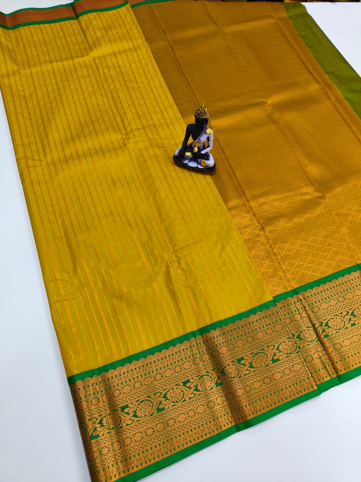 Mangalyam Korvai Kottanji Tana Warp Weave Soft Silk Saree