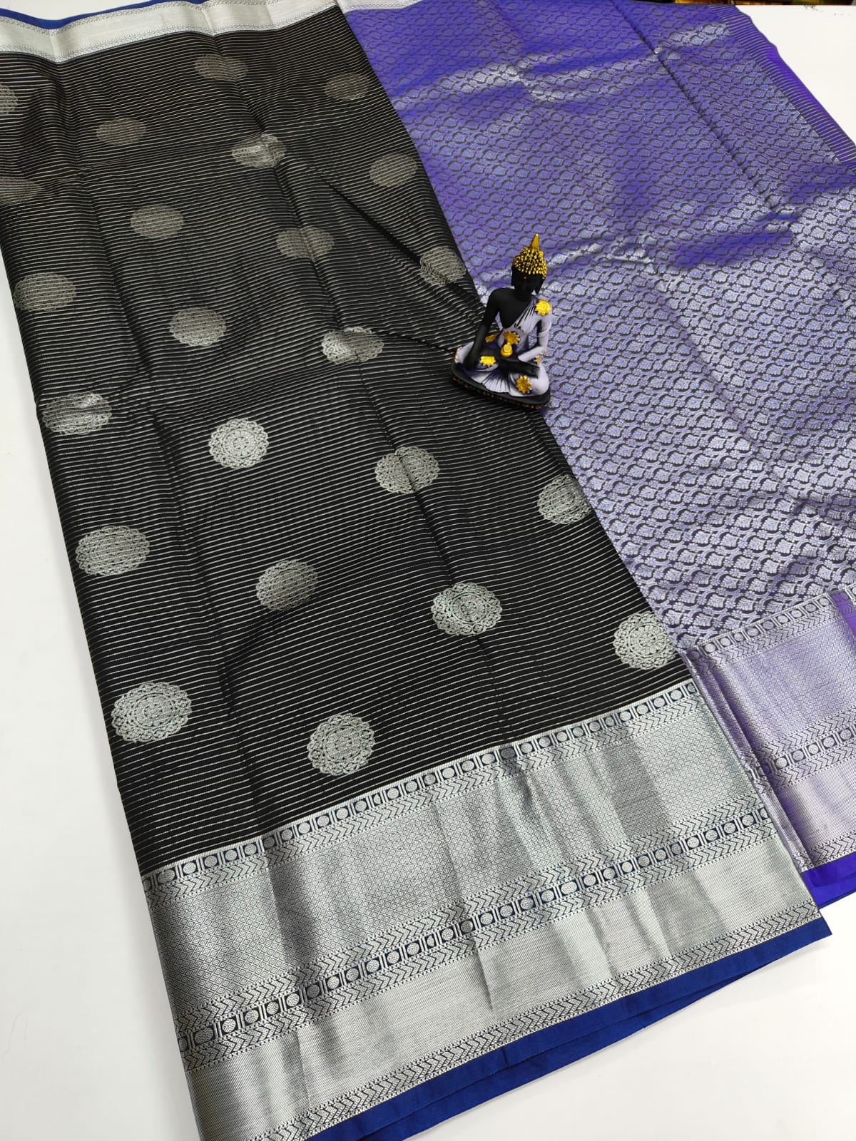 Mangalyam Korvai Kottanji Tana Warp Weave Soft Silk Saree
