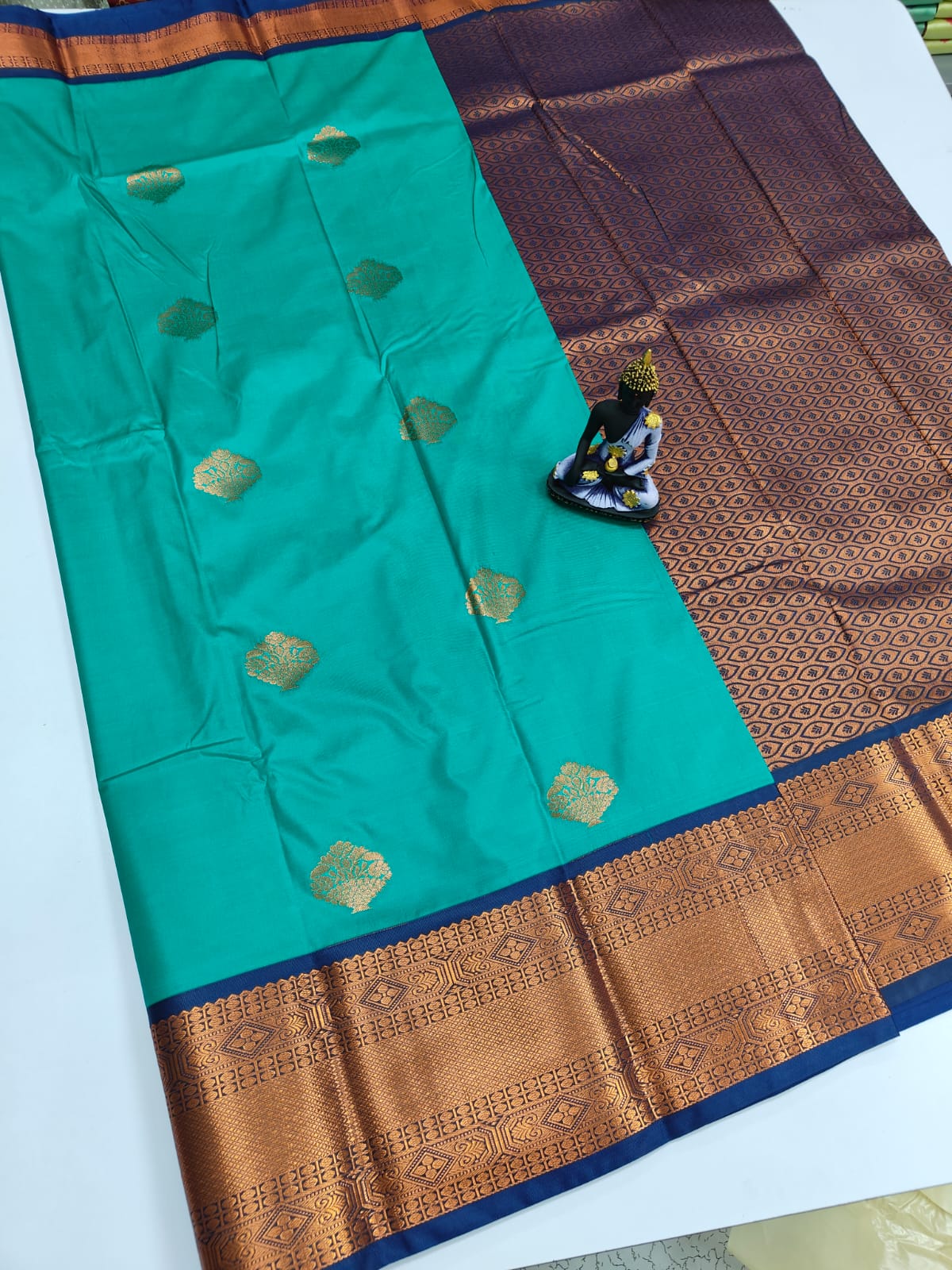 Mangalyam Korvai Kottanji Tana Warp Weave Soft Silk Saree
