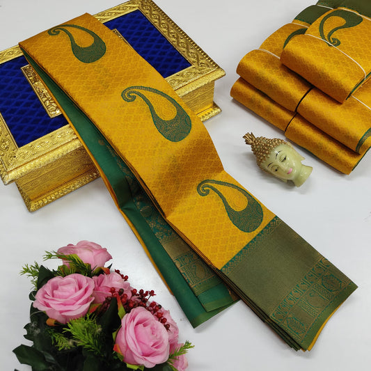 Elite Kupura Korvai Bridal Rapier Silk Saree in Samuthrika/Vasthrakala style