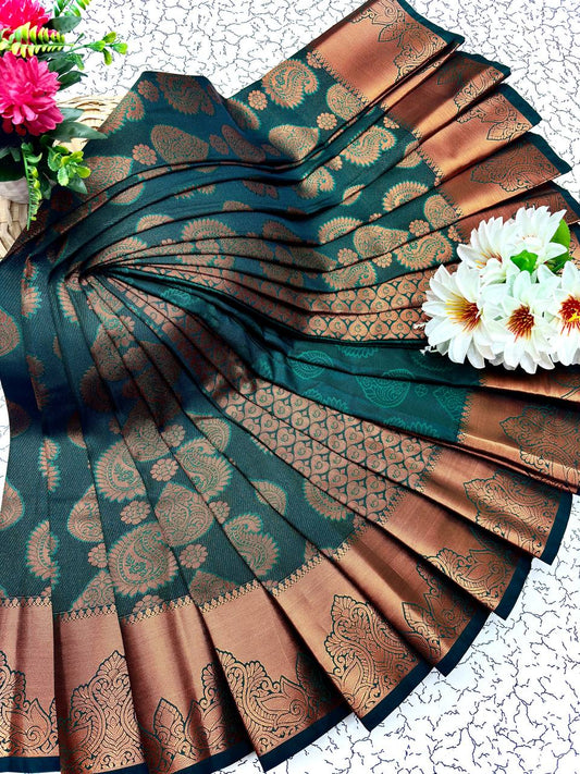 Samuthrika Silk Saree – Real 3D Embossed Body
