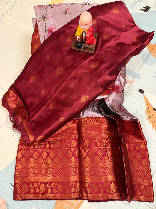 Print Silk Lehanga with Blouse – Elite Wedding Collection