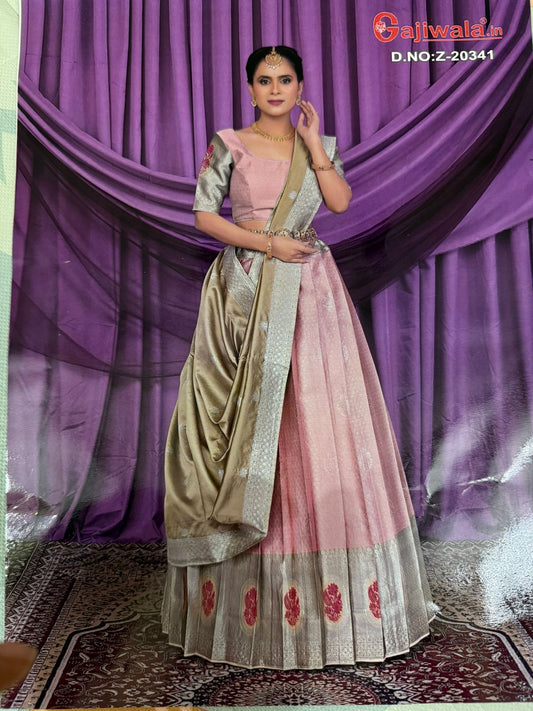 Premium Designer Silk Lehenga Saree – Wedding & Festive Collection